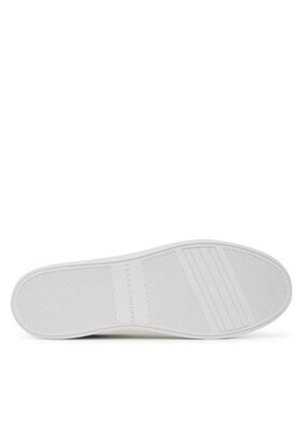 TOMMY HILFIGER - Tommy Hilfiger Sneakersy Essential Elevated Court Sneaker FW0FW08758 Biały. Kolor: biały. Materiał: skóra