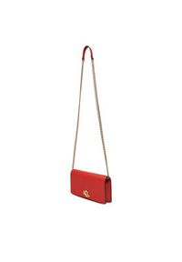Lauren Ralph Lauren - LAUREN RALPH LAUREN Torebka Turn-Lock 432915377011 Pomarańczowy. Kolor: pomarańczowy. Materiał: skórzane