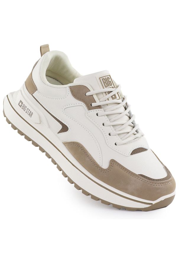 Big-Star - Buty sportowe na platformie beżowe Big Star RR274A216. Kolor: beżowy. Materiał: skóra ekologiczna. Obcas: na platformie. Styl: sportowy