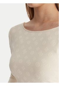 Guess Bluzka W6RP46 KA660 Écru Regular Fit. Materiał: syntetyk #2