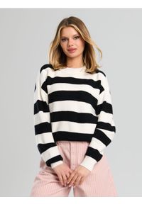 Sinsay - Sweter w paski - wielobarwny. Wzór: paski