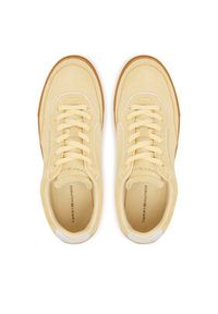 TOMMY HILFIGER - Tommy Hilfiger Sneakersy Casual FW0FW08898 Żółty. Okazja: na co dzień. Kolor: żółty. Materiał: skóra, zamsz #5
