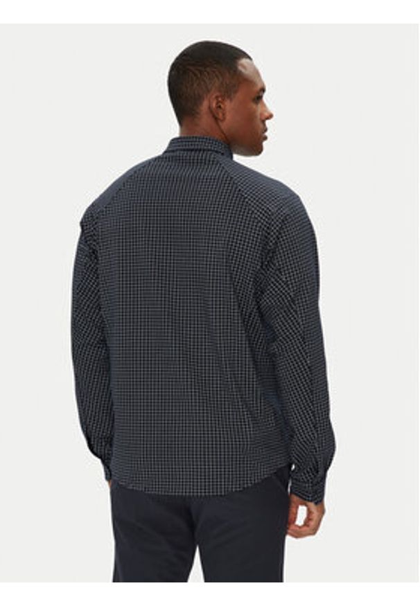 BOSS Koszula Excurse 50544843 Granatowy Regular Fit. Kolor: niebieski. Materiał: bawełna