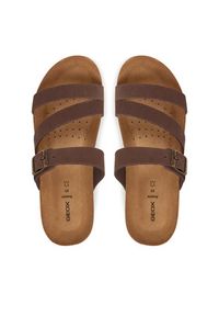 Geox Klapki D New Sthellae D551AA 00032 C6009 Brązowy. Kolor: brązowy. Materiał: nubuk, skóra #6