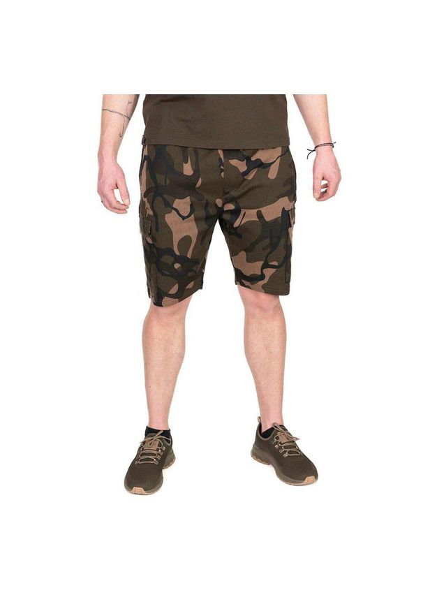 FOX - Spodenki Szorty Wędkarskie Męskie Fox Lw Camo Jogger Shorts. Kolor: wielokolorowy. Długość: krótkie. Sezon: lato