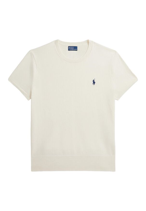 Polo Ralph Lauren T-Shirt 211971872003 Écru Slim Fit. Typ kołnierza: polo. Materiał: bawełna