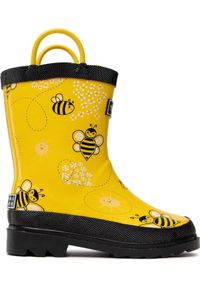 Regatta - Kalosze turystyczne dziecięce Minnow. Kolor: żółty. Materiał: guma. Wzór: kolorowy. Sezon: zima. Sport: turystyka piesza #2