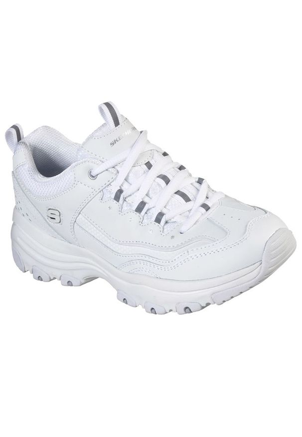 skechers - Buty damskie Skechers Iconic Unabashed 88888281WSL - białe. Zapięcie: sznurówki. Kolor: biały. Materiał: guma, materiał, skóra, syntetyk. Szerokość cholewki: normalna. Model: Skechers Sport