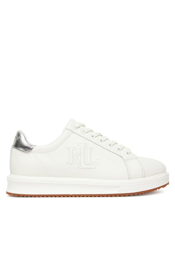 Lauren Ralph Lauren - LAUREN RALPH LAUREN Sneakersy Ainsley Sk Ltl 802974379001 Biały. Kolor: biały. Materiał: skóra