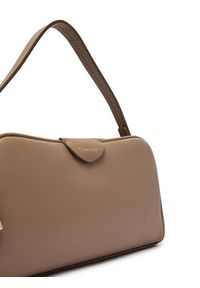 Calvin Klein Torebka Emblem Trio Top Handle Camera Ba LV04F3370G Beżowy. Kolor: beżowy. Materiał: skórzane #2