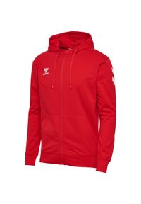 Bluza z kapturem i zamkiem błyskawicznym Hummel GO 2.0. Typ kołnierza: kaptur. Kolor: czerwony #1