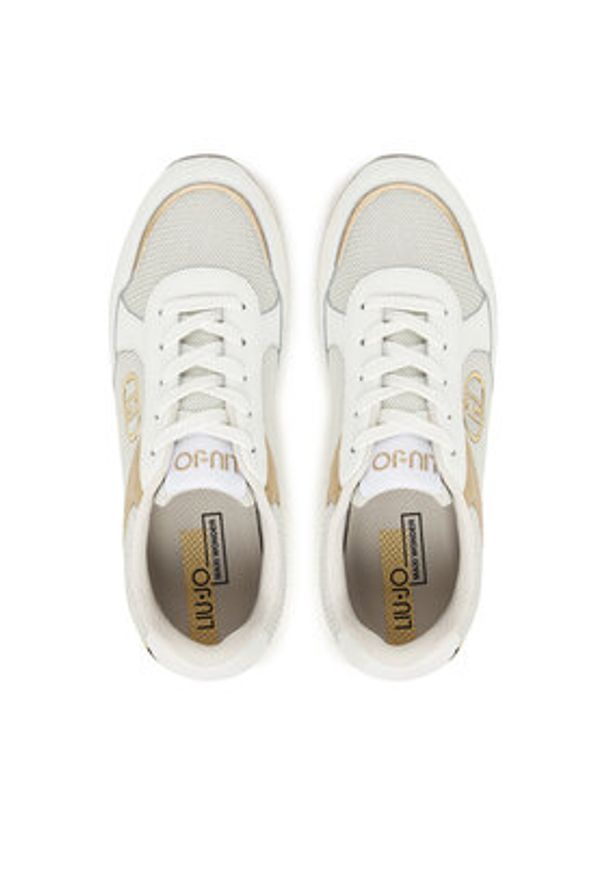 Liu Jo Sneakersy Maxi Wonder 01 BF5009 PX685 Biały. Kolor: biały. Materiał: skóra