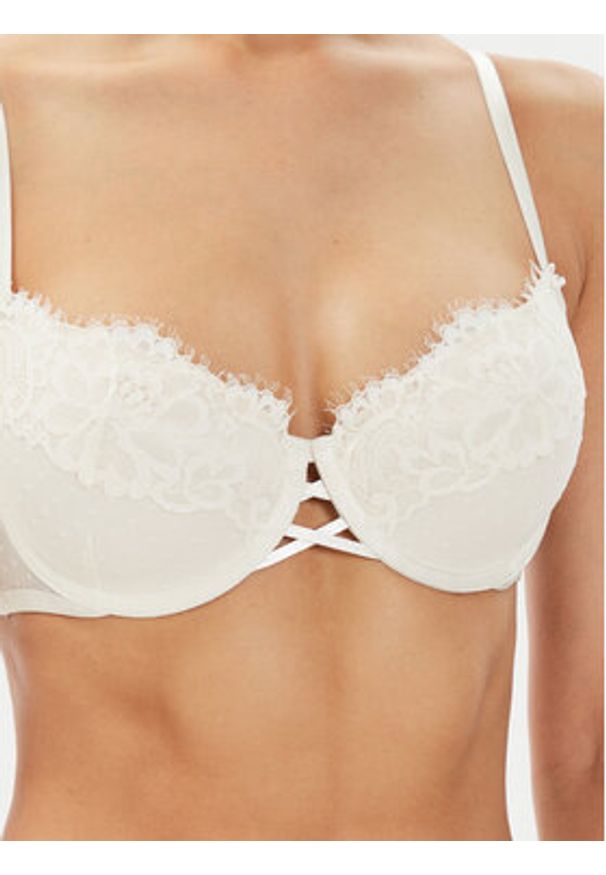 Hunkemöller Biustonosz z fiszbiną Harmony 205402 Biały. Kolor: biały. Materiał: syntetyk