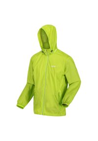 Lyle IV Regatta męska turystyczna kurtka przeciwdeszczowa. Kolor: zielony. Materiał: poliamid. Sport: turystyka piesza