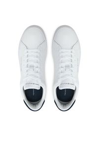 TOMMY HILFIGER - Tommy Hilfiger Sneakersy Th Court Lth Detail Ess FM0FM05367 Biały. Kolor: biały. Materiał: skóra #7