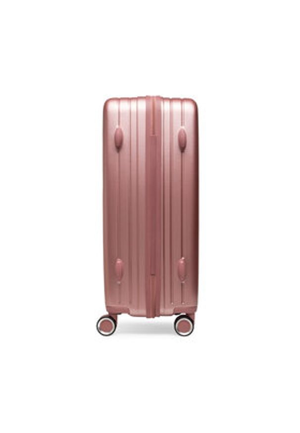 MEXX Walizka średnia MEXX-M-033-05 PINK Różowy. Kolor: różowy. Materiał: materiał