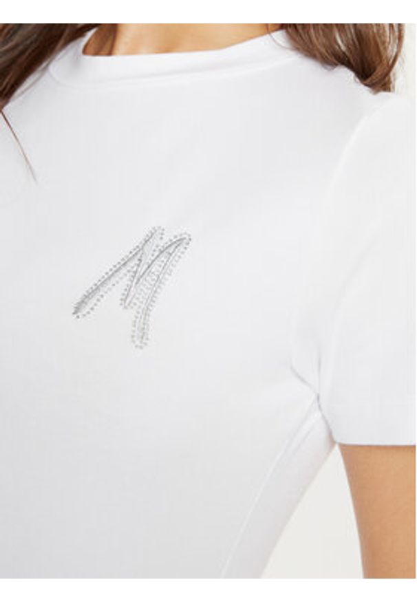 Marciano Guess T-Shirt 4BGI15 6008A Biały Regular Fit. Kolor: biały. Materiał: bawełna