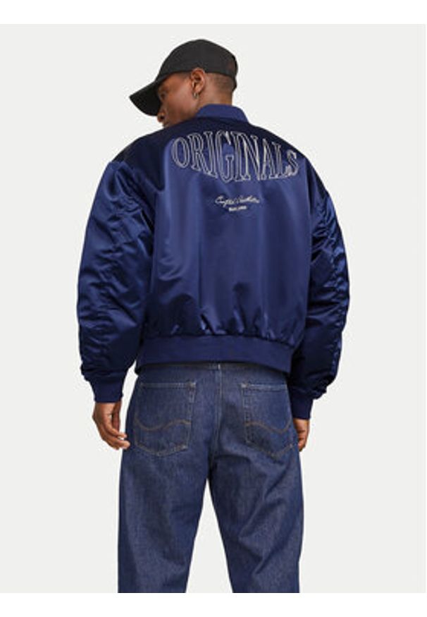 Jack & Jones Kurtka bomber Boston 12272869 Niebieski Regular Fit. Kolor: niebieski. Materiał: syntetyk