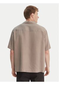 Hugo - HUGO Koszula Espino 50560593 Brązowy Oversize. Kolor: brązowy. Materiał: lyocell #3