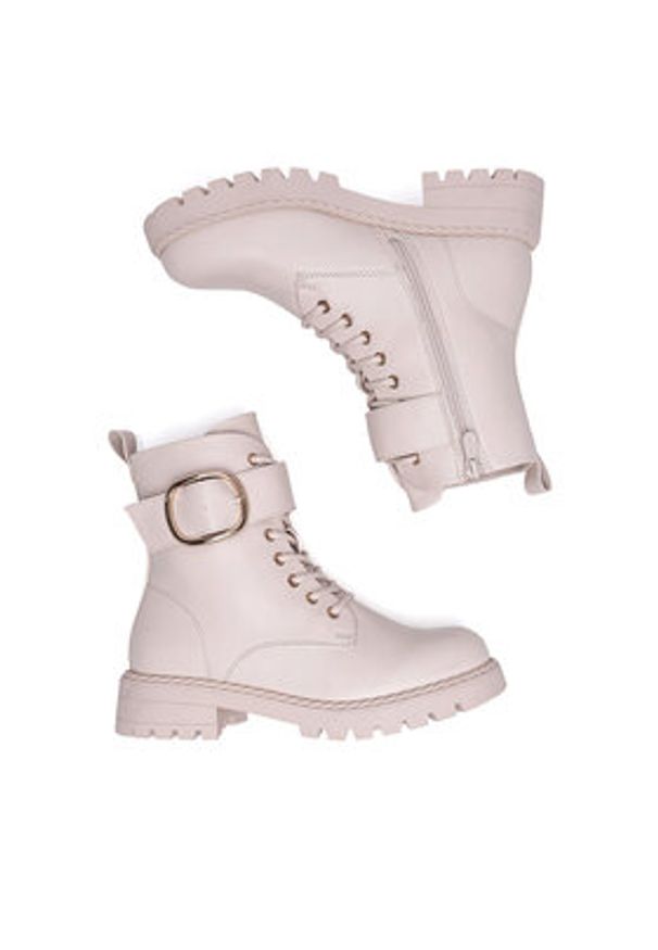 DeeZee Trzewiki WS6116-11 Beżowy. Kolor: beżowy. Materiał: materiał