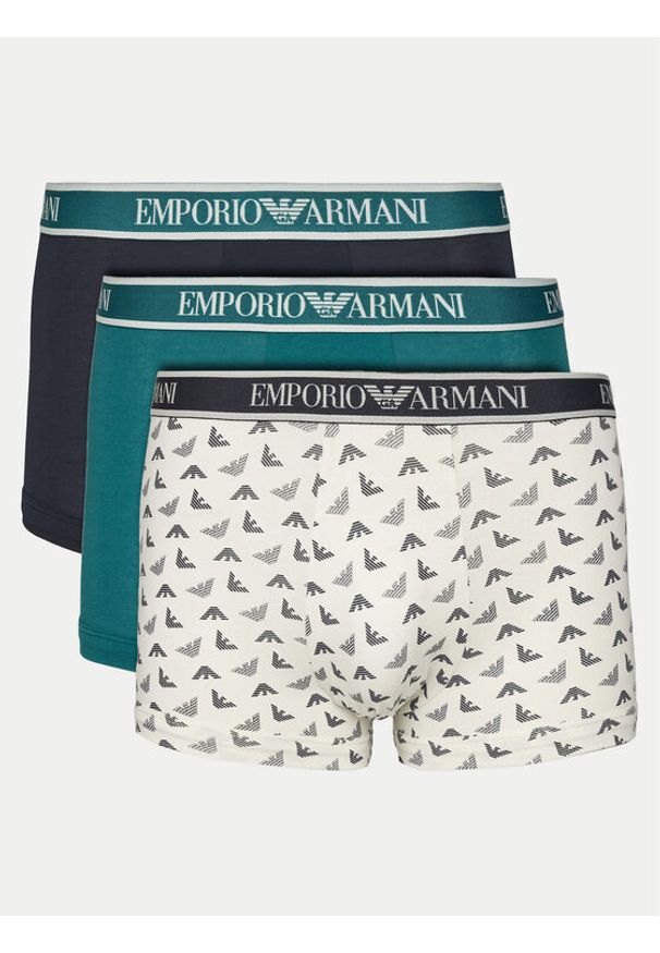 Emporio Armani Underwear Komplet 3 par bokserek EM000370 AF10779 MB092 Kolorowy. Materiał: bawełna. Wzór: kolorowy