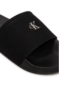 Calvin Klein Klapki Nemo - Canvas Signature Logo Sliders HW0HW02960 Czarny. Kolor: czarny. Materiał: materiał #2