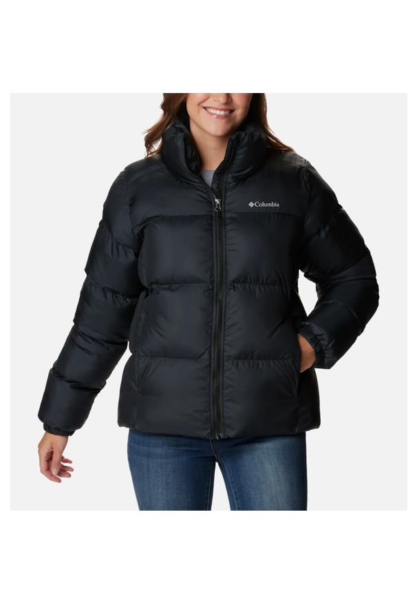 columbia - Kurtka Zimowa Damska Columbia Puffect II. Kolor: czarny. Materiał: puch, syntetyk, materiał. Sezon: zima. Sport: turystyka piesza