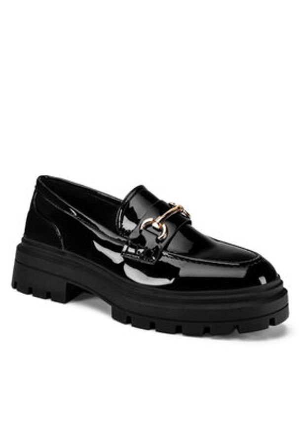 Jenny Fairy Loafersy HY58582-5 Czarny. Kolor: czarny. Materiał: skóra