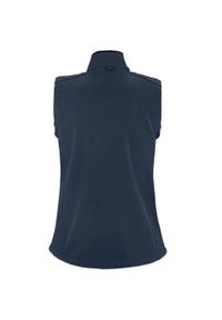SOL'S - Damska Kurtka Rallye Soft Shell Bodywarmer. Kolor: niebieski. Materiał: tkanina, elastan, poliester, polar. Sport: turystyka piesza
