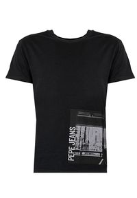 Pepe Jeans T-shirt "Thayer" | PM508523 | Strom | Mężczyzna | Czarny. Okazja: na co dzień. Kolor: czarny. Materiał: bawełna. Wzór: nadruk. Styl: casual #4