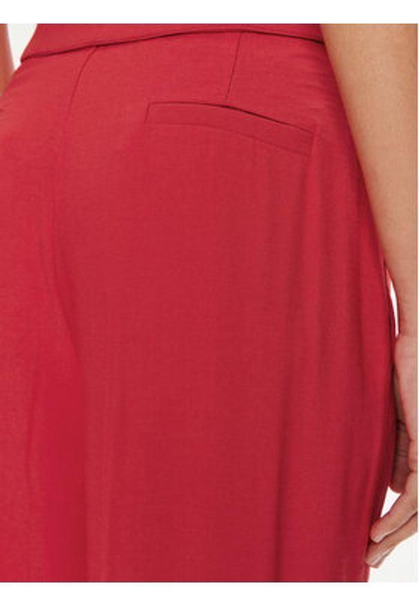 ViCOLO Spodnie materiałowe TB0049 Czerwony Regular Fit. Kolor: czerwony. Materiał: wiskoza