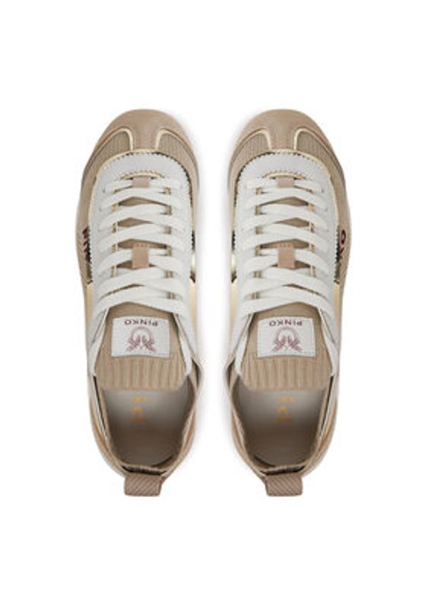 Pinko - PINKO Sneakersy Reby 03 SS0061 T026 Beżowy. Kolor: beżowy. Materiał: materiał