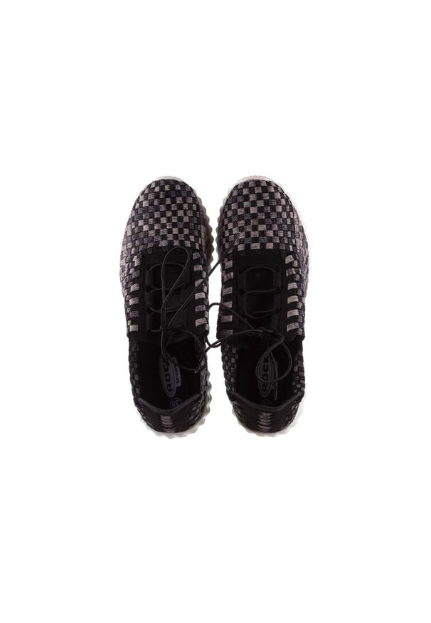 Półbuty Rock Noam Violet Beige Smoke Met Blk, Czarny/ Szary, Materiał. Kolor: czarny. Materiał: tkanina. Szerokość cholewki: normalna. Sezon: lato, wiosna. Styl: rockowy