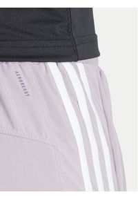 Adidas - adidas Szorty sportowe Pacer Training 3-Stripes IS2170 Fioletowy Regular Fit. Kolor: fioletowy. Materiał: syntetyk #3