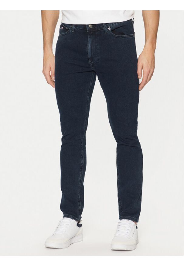 Tommy Jeans Jeansy Simon DM0DM20732 Granatowy Skinny Fit. Kolor: niebieski