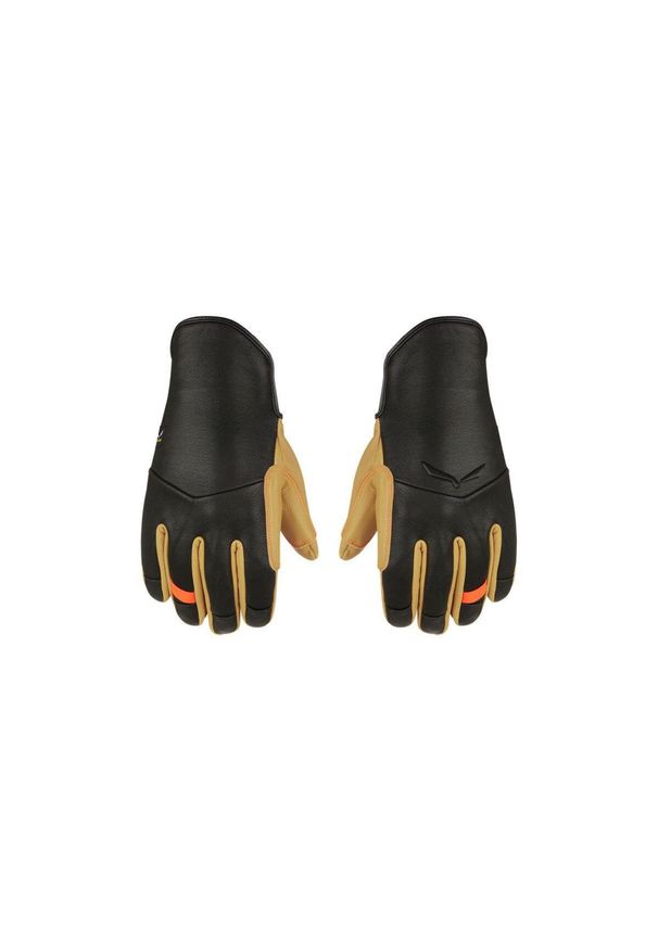 Salewa - Rękawice wspinaczkowe męskie Ortles Am Leather. Kolor: wielokolorowy, czarny, brązowy. Sport: wspinaczka