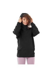 SIROKO - Bluza fitness damska Black Square-W. Typ kołnierza: kaptur. Kolor: czarny. Materiał: polar, bawełna, elastan, poliester. Sezon: zima. Sport: fitness