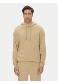Hugo - HUGO Dres Dapodayote 50492581 Beżowy Relaxed Fit. Kolor: beżowy. Materiał: bawełna