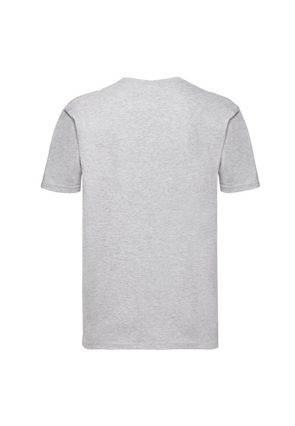 FRUIT OF THE LOOM - Koszulka Męska Super Premium Heather. Kolor: szary
