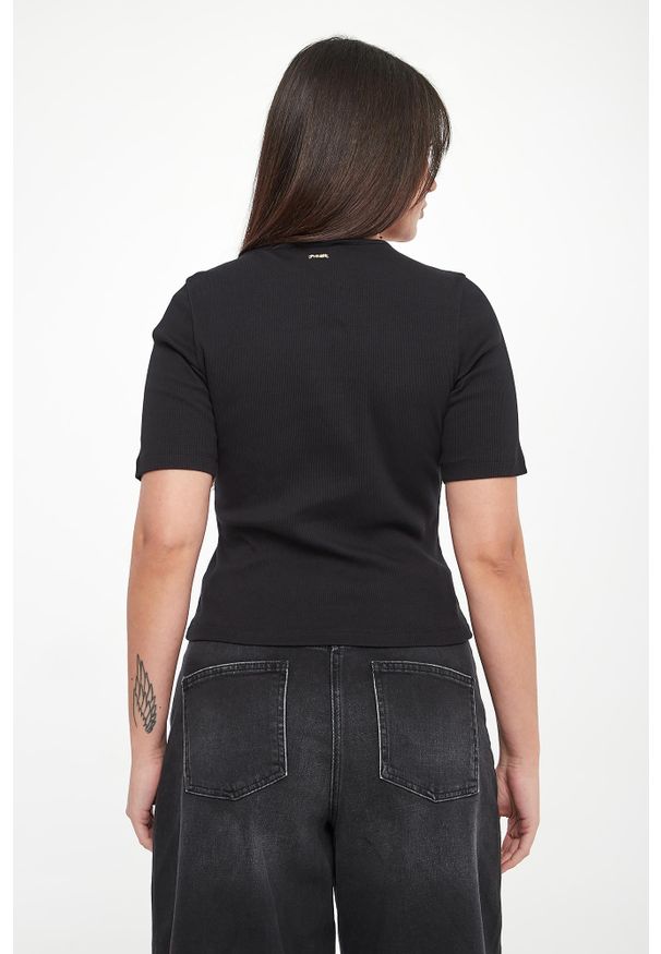 Twinset Milano - T-shirt damski z haftem TWINSET. Wzór: haft