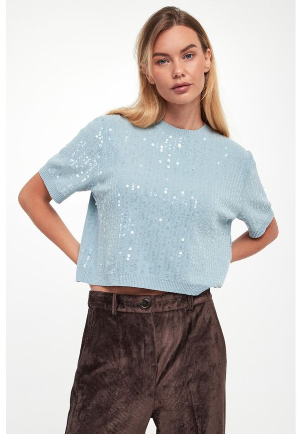 Marella Sport - Sweter damski z cekinami Depend MARELLA SPORT. Styl: sportowy