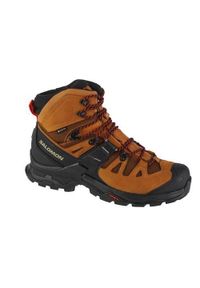 salomon - Buty trekkingowe męskie Salomon Quest 4 Gtx. Wysokość cholewki: za kostkę. Kolor: wielokolorowy, czarny. Materiał: skóra. Szerokość cholewki: normalna