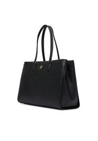 TOMMY HILFIGER - Tommy Hilfiger Torebka Th Daily Tote Mono AW0AW18417 Czarny. Kolor: czarny. Materiał: skórzane #5