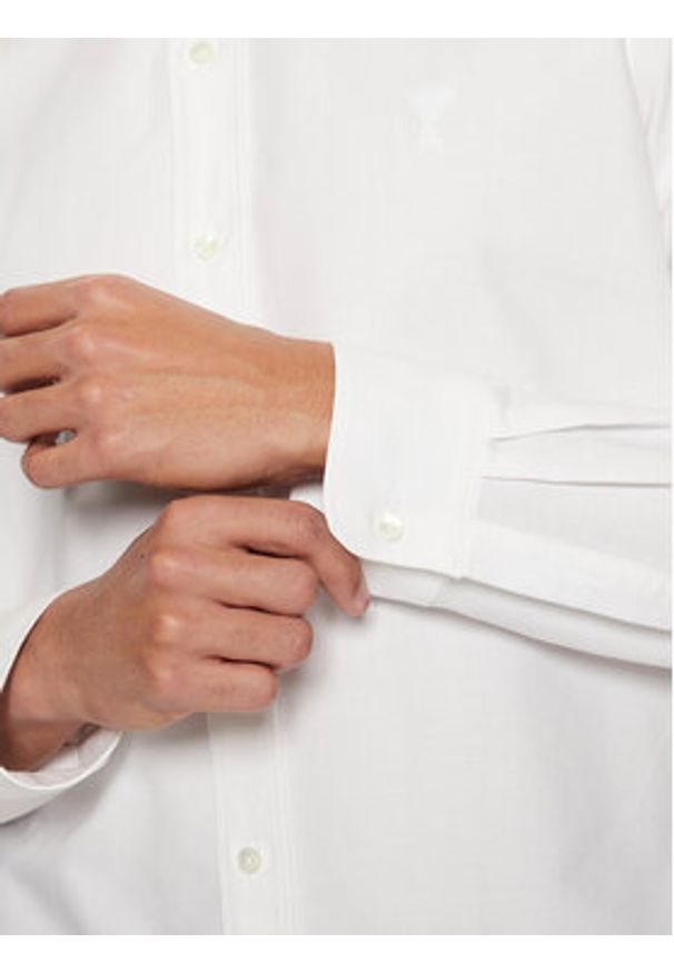 AMI PARIS - AMI Paris Koszula USH060.CO0031 Biały Regular Fit. Kolor: biały. Materiał: bawełna