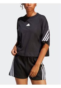 Adidas - adidas T-Shirt Future Icons 3-Stripes T-Shirt HT4695 Czarny Loose Fit. Kolor: czarny. Materiał: bawełna #3