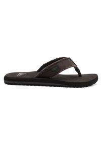 Klapki japonki męskie Quiksilver Monkey. Kolor: czarny. Materiał: tkanina. Sport: fitness, pływanie