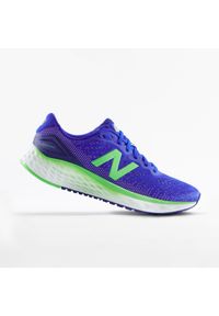 Buty do biegania męskie New Balance Fresh Foam Higher. Kolor: zielony, niebieski, wielokolorowy. Materiał: kauczuk. Szerokość cholewki: normalna. Wzór: geometria #1