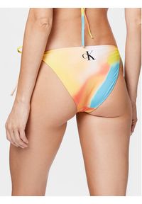 Calvin Klein Swimwear Dół od bikini KW0KW02084 Kolorowy. Materiał: syntetyk. Wzór: kolorowy