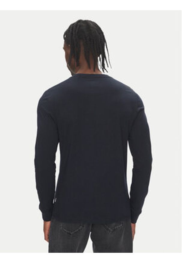 Guess Jeans Longsleeve M4YI54 K8HM0 Granatowy Regular Fit. Kolor: niebieski. Materiał: bawełna. Długość rękawa: długi rękaw