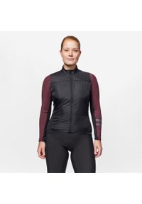 VAN RYSEL - Koszulka rowerowa szosowa damska Van Rysel EDR długi rękaw. Kolor: wielokolorowy, czarny, fioletowy. Materiał: polar, materiał, wełna. Długość rękawa: długi rękaw. Długość: długie. Sezon: zima. Sport: wspinaczka, kolarstwo